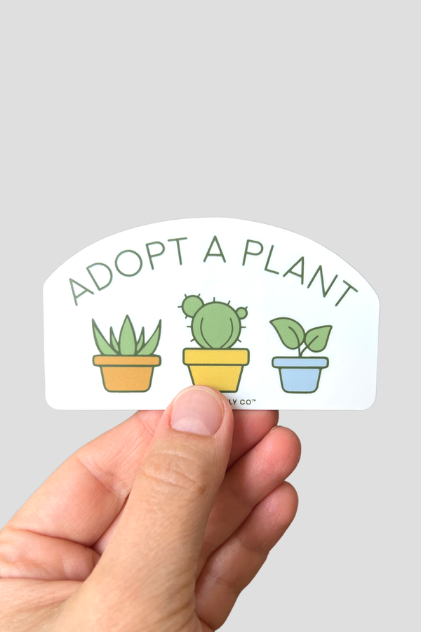 pot plant stickers Adopt a Plant Sticker