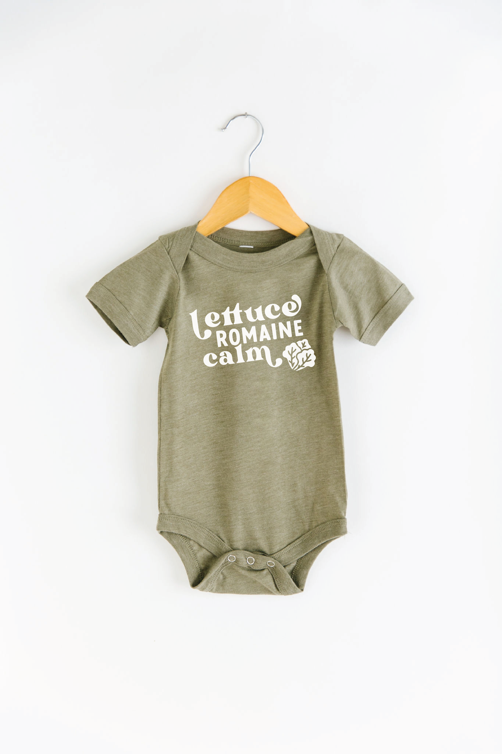 Lettuce Romaine Calm Onesie