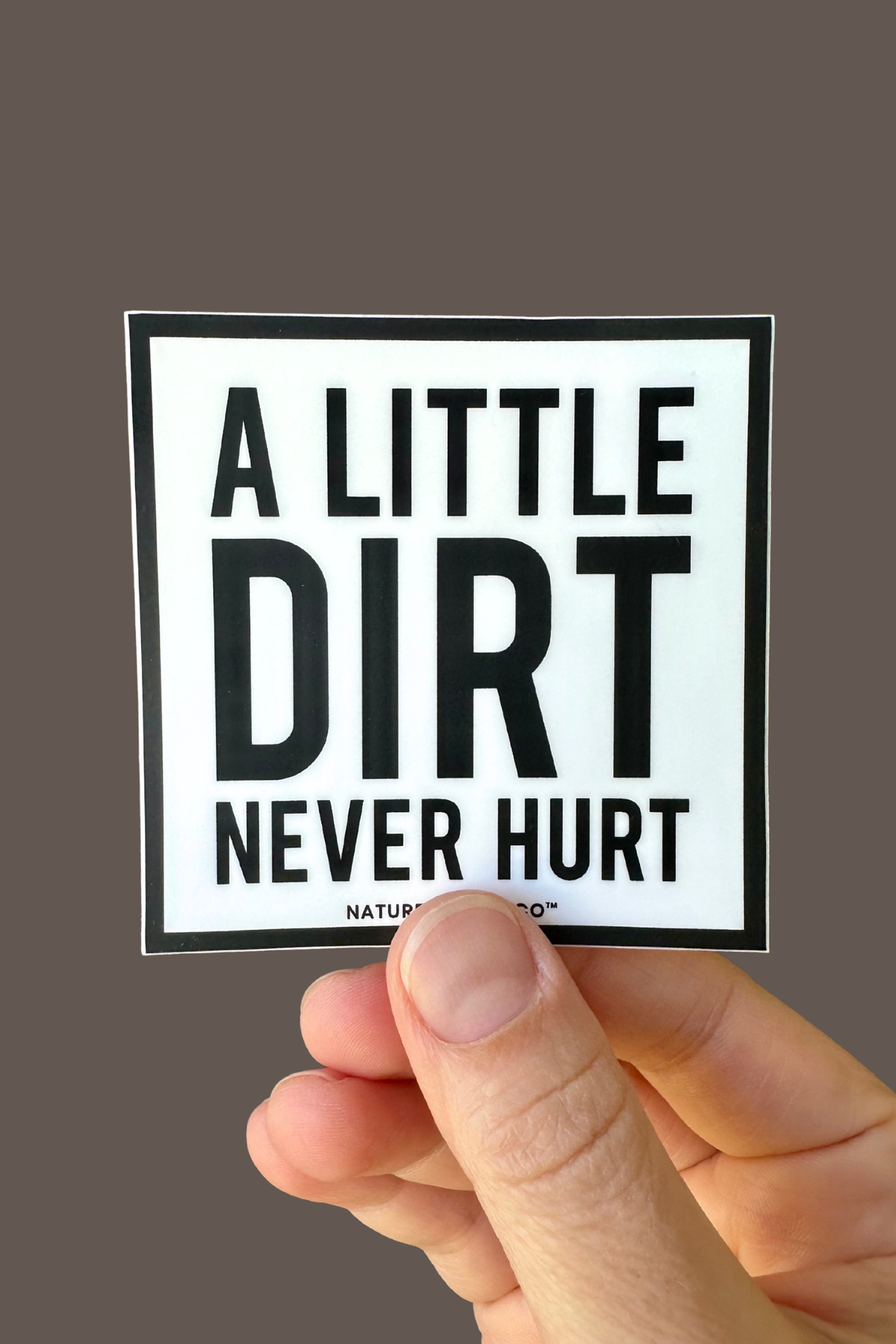A Little Dirt Never Hurt Sticker