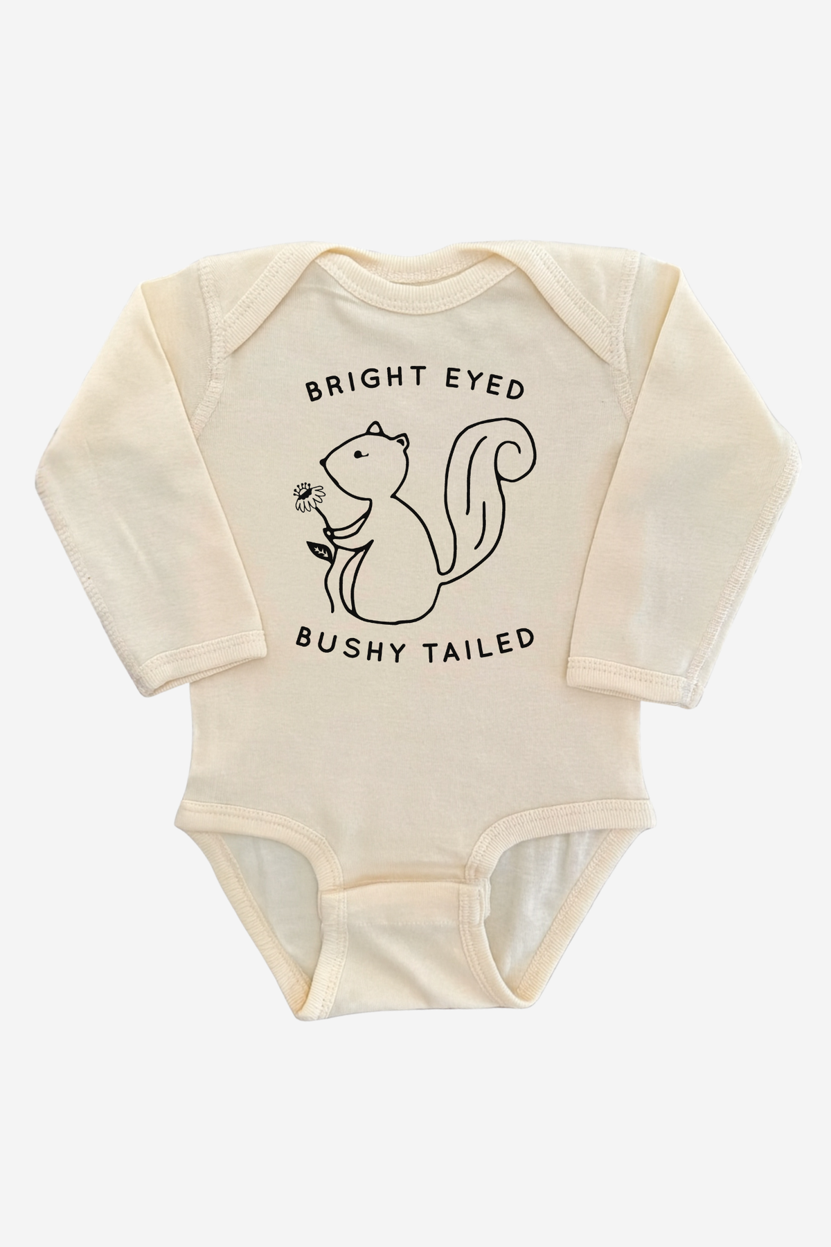 Bright Eyed Bushy Tailed Long Sleeve Onesie