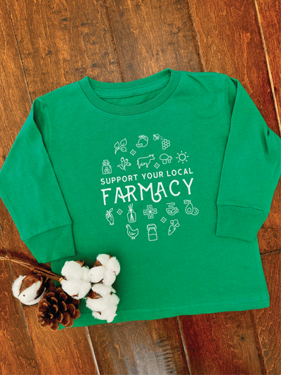 Support Your Local Farmacy Long Sleeve Tee - Kids