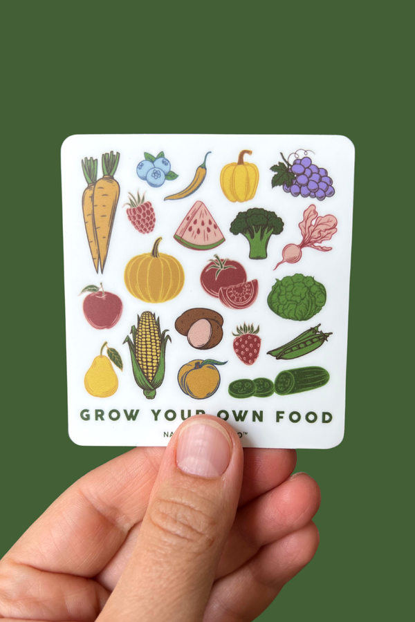 Grow Your Own Food Sticker - Nature Supply Co