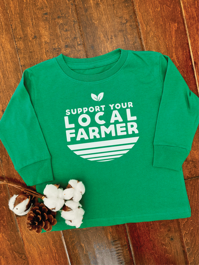 Support Your Local Farmer Long Sleeve Tee - Kids