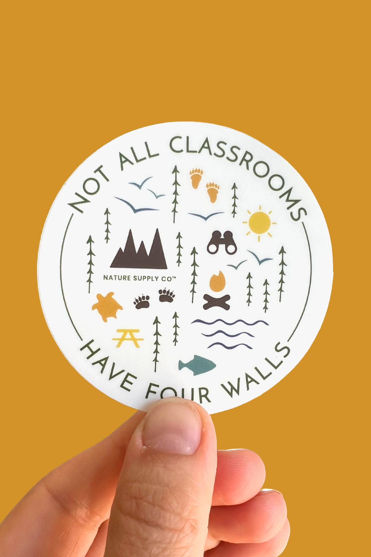Not All Classrooms Have Four Walls Sticker