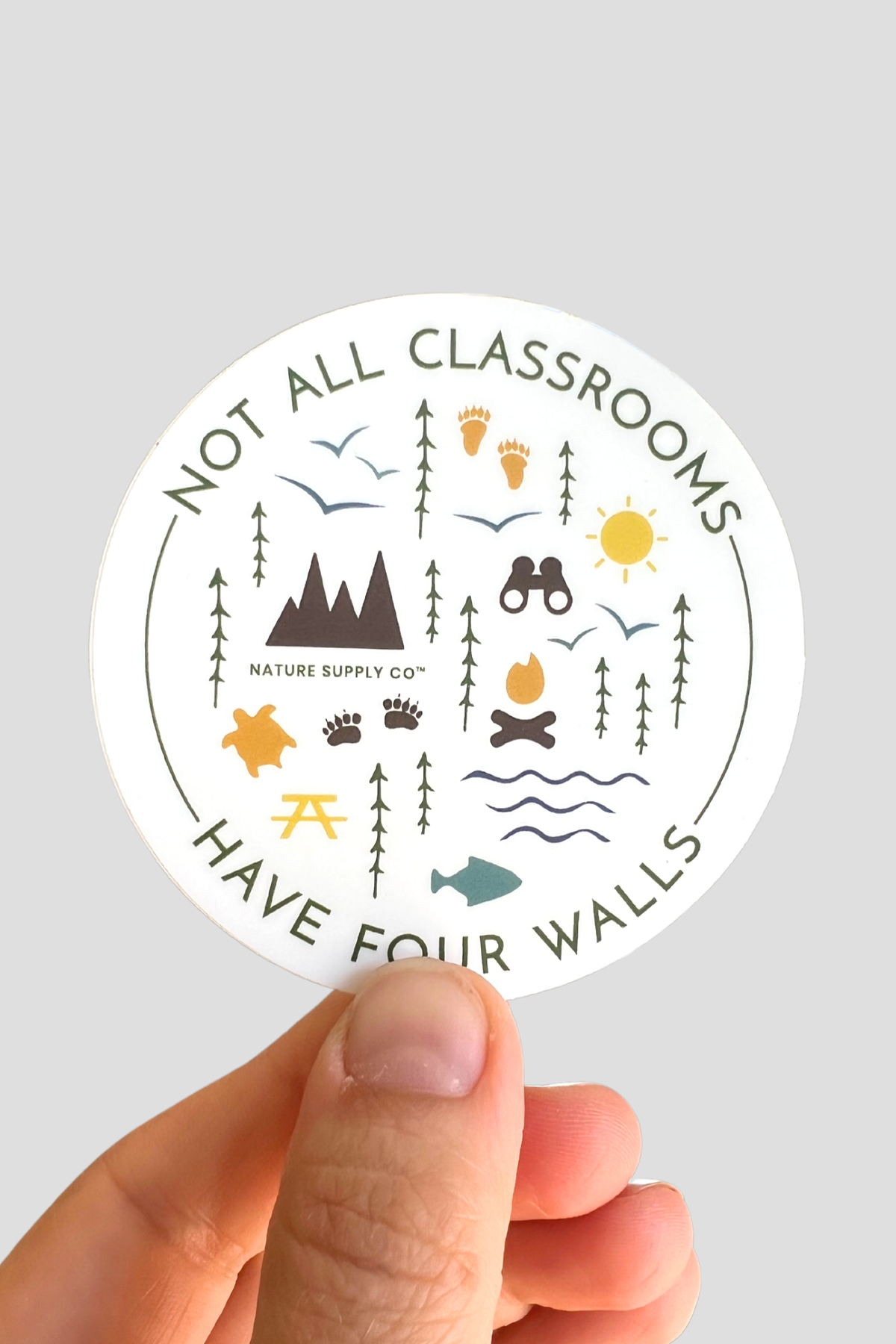 Not All Classrooms Have Four Walls Sticker