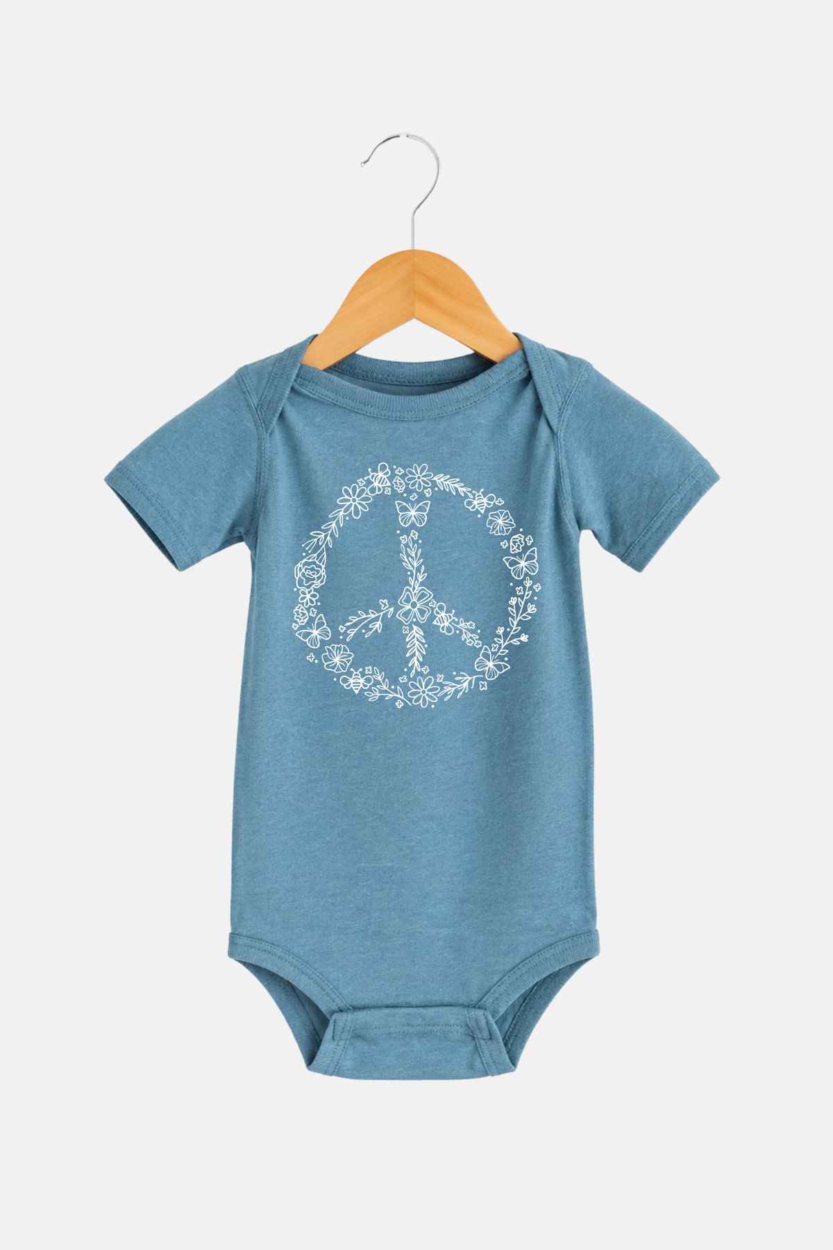Pollinator Peace Sign Onesie