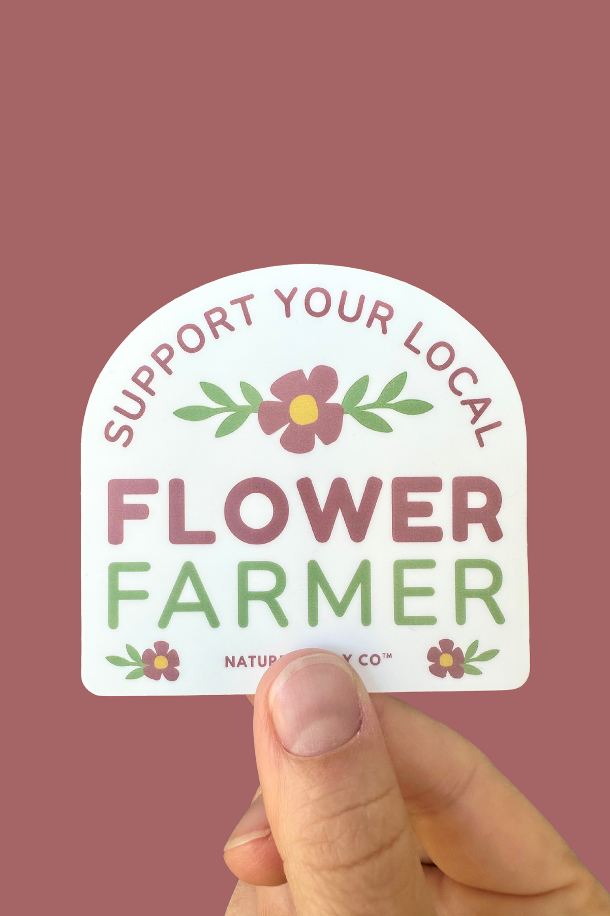 Support Your Local Flower Farmer Sticker