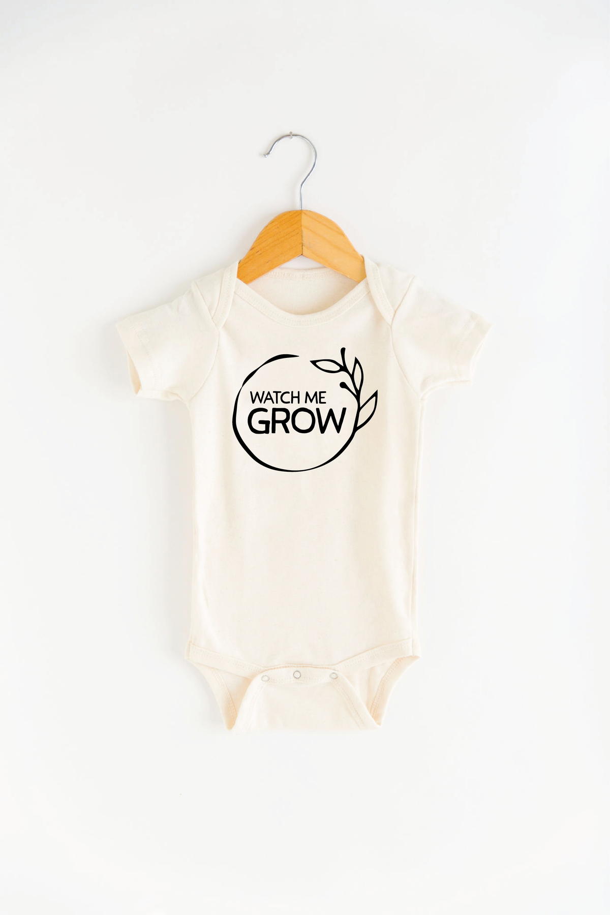 Watch Me Grow Onesie Cream / 0-3M