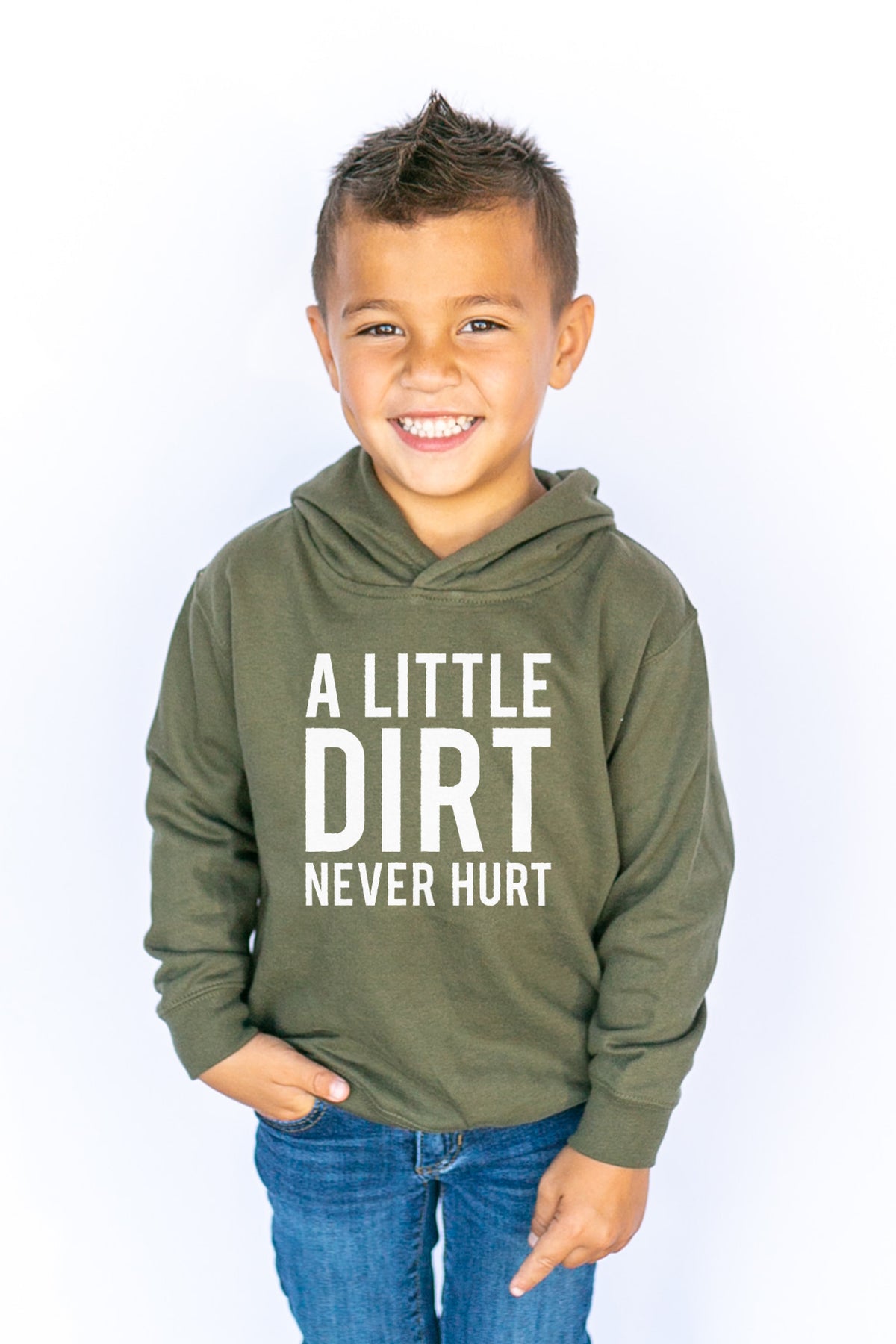 A Little Dirt Never Hurt Kids Hoodie