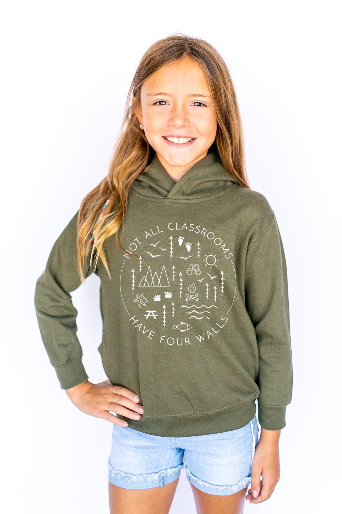 Not All Classroom Have Four Walls Kids Hoodie
