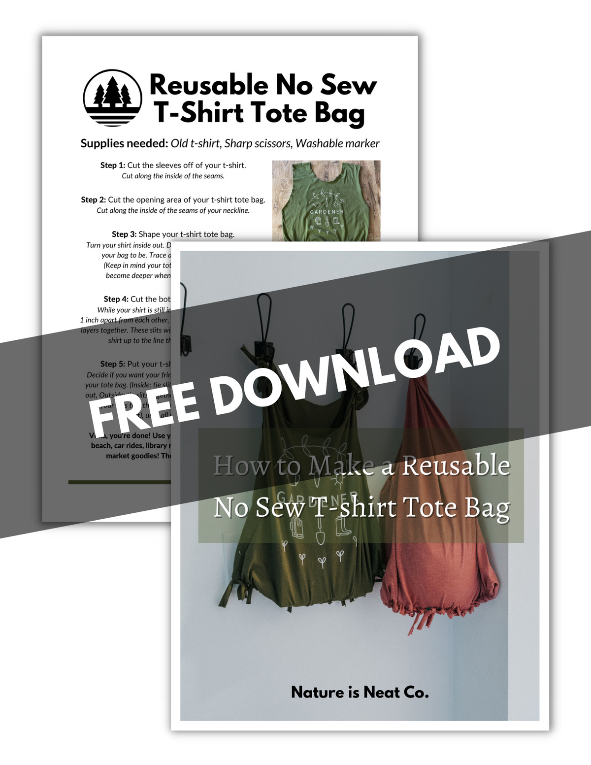 FREE: Reusable Tote Bag Tutorial
