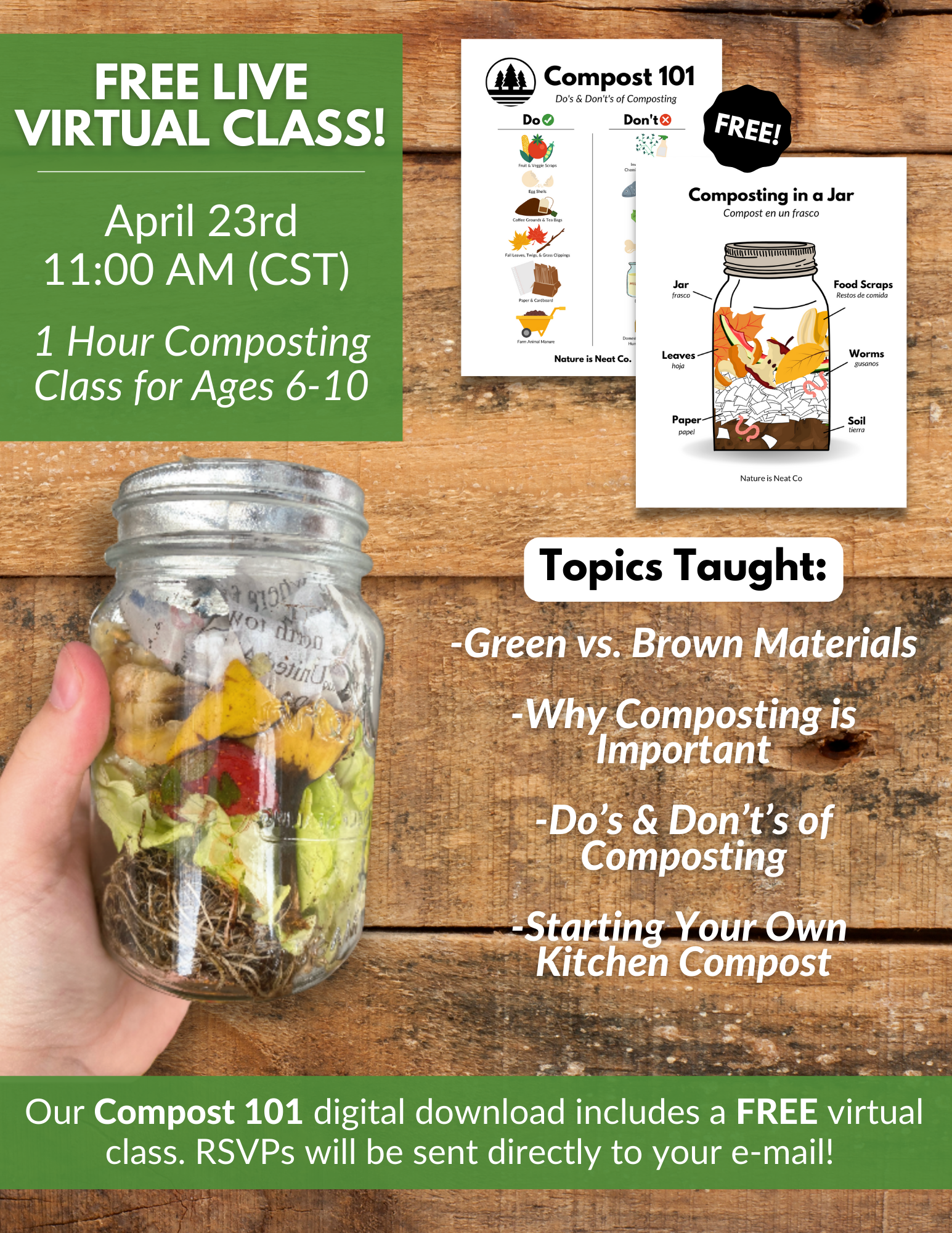 Compost Ina Jar Mason Jar For Composting