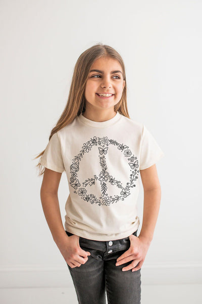 Pollinator Peace Sign Shirt - Kids