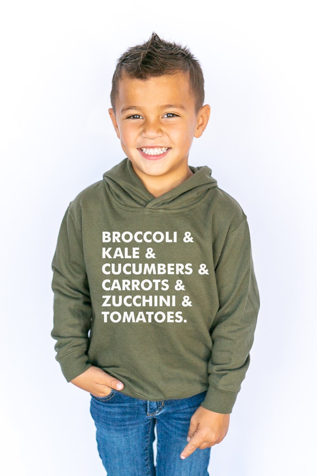 Veggie List Kids Hoodie